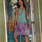 Tie Dye Retro Flowers Patchwork Hippie Fitted Skirt