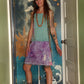 Tie Dye Retro Flowers Patchwork Hippie Fitted Skirt