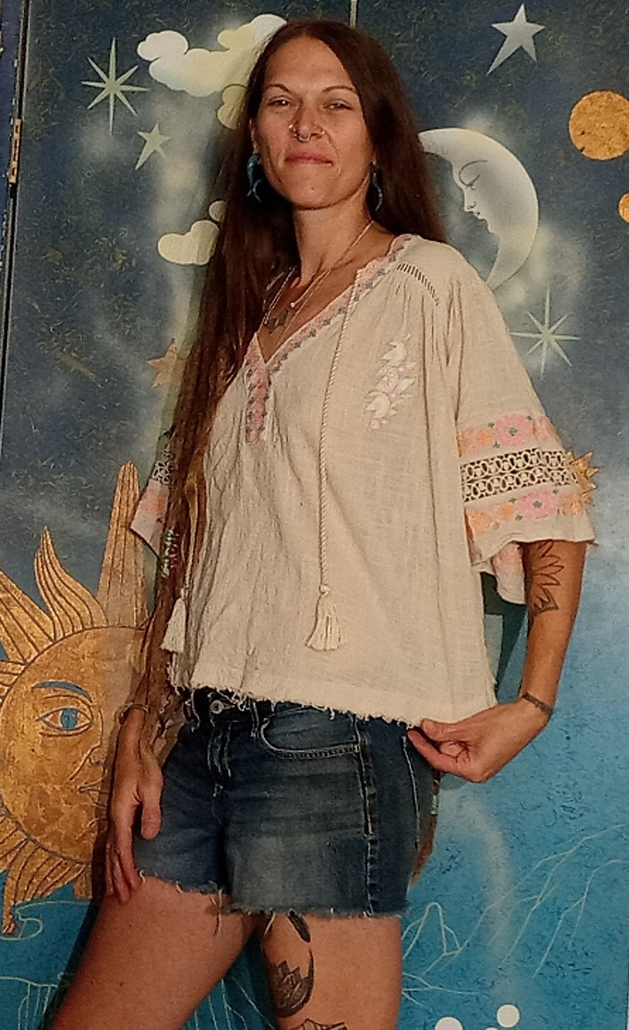 Grateful Dead Embroidered Eco Top