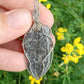 Black Kyanite Sterling Silver Wire Wrapped Pendant