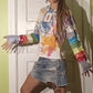 Rainbow Full of Sound Grateful Dead Patchwork Tie Dye Eco Hoodie