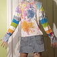 Rainbow Full of Sound Grateful Dead Patchwork Tie Dye Eco Hoodie