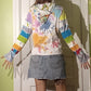 Rainbow Full of Sound Grateful Dead Patchwork Tie Dye Eco Hoodie