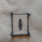 Handprinted Organic Cotton Canvas Grateful Dead Lightning Bolt Sew On Patches