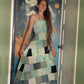 Magical Flower Fairy Patchwork Adjustable Open Back Lace Up Dress