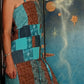 Earth and Sky Patchwork Tank Top and Adjustable Skirt Set