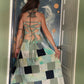 Magical Flower Fairy Patchwork Adjustable Open Back Lace Up Dress