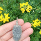 Black Kyanite Sterling Silver Wire Wrapped Pendant