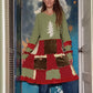 Grateful Dead Sparkly Patchwork Eco Velour Sweater Dress with Pockets