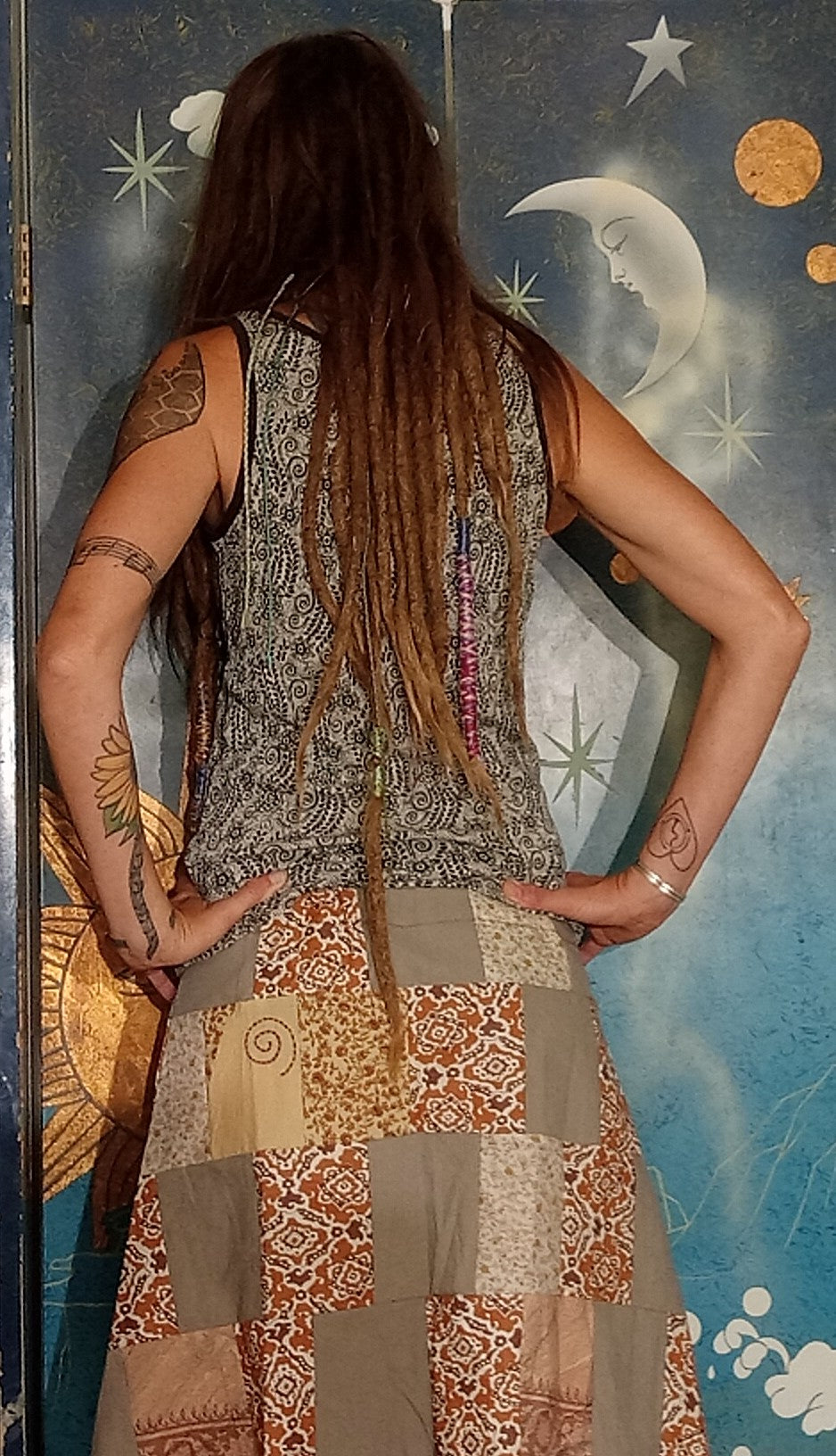 Rooted in Nature Patchwork Adjustable Eco Skirt