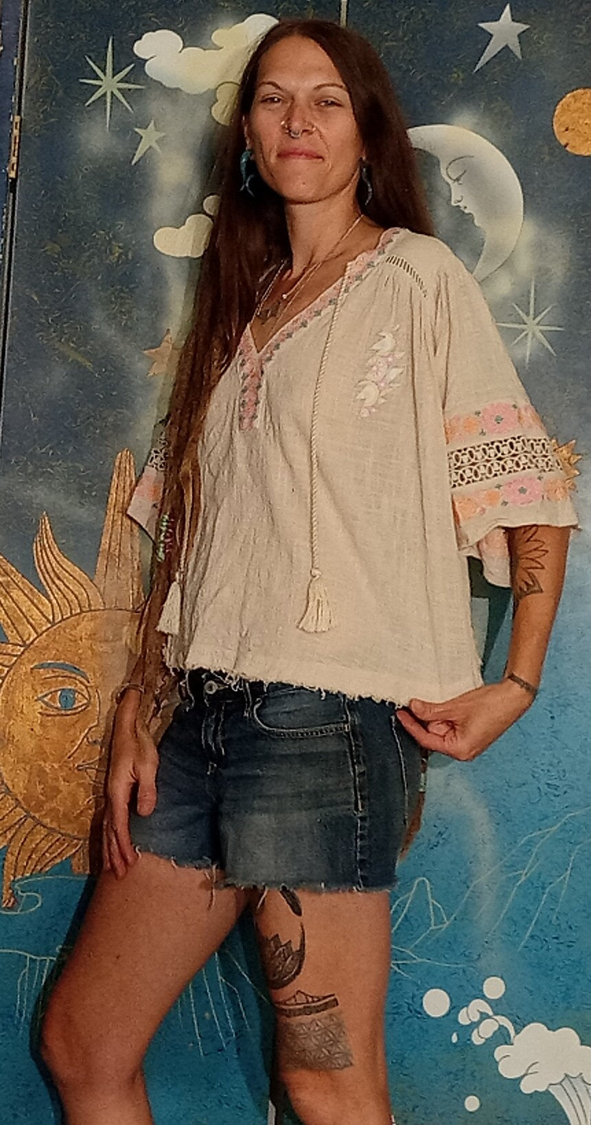 Grateful Dead Embroidered Eco Top