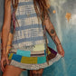 Patchwork Upcycled Adjustable Eco Cotton India Skirt