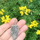 Black Kyanite Sterling Silver Wire Wrapped Pendant