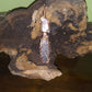 Quartz and Black Kyanite Crystal Pendant - Handmade - Wire wrapped - Copper - Metaphysical -